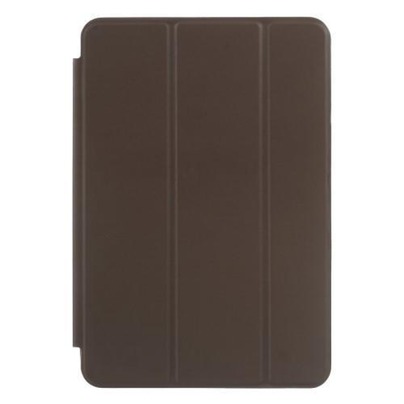 Slim polohovatelné pouzdro s PU koženou klopou na iPad mini 4 - coffee