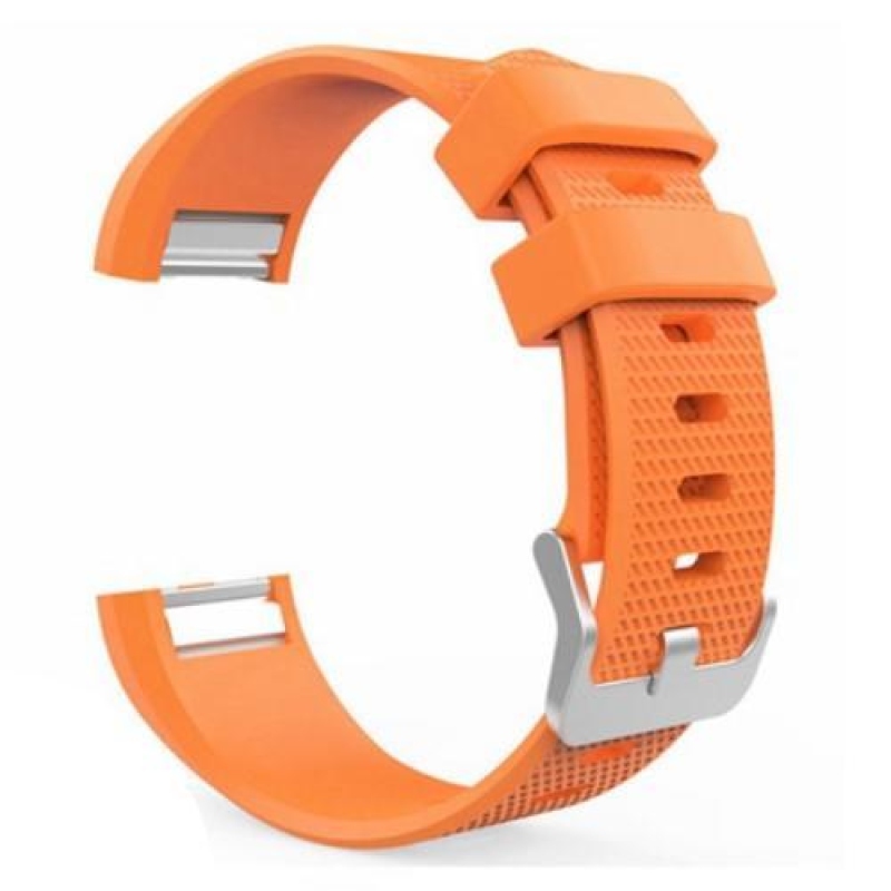 Soft gelový řemínek pro chytré hodinky Fitbit Charge 2 - oranžový
