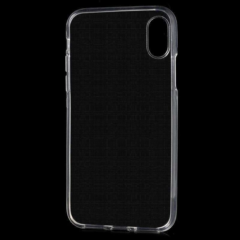 Soft průhledný gelový obal na mobil iPhone XS / X - průhledný