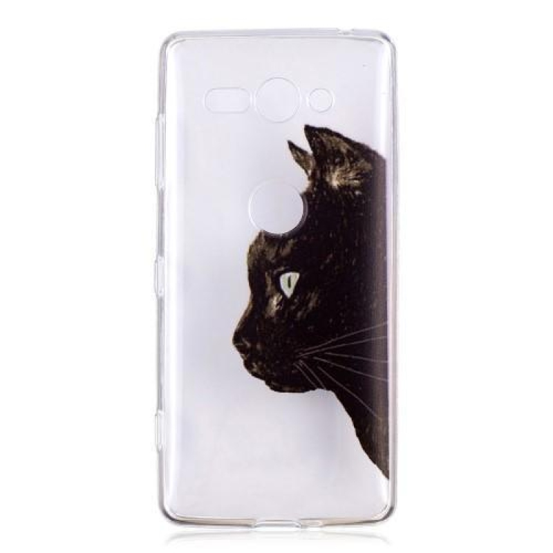 Softy gelový kryt na Sony Xperia XZ2 Compact - černá kočka