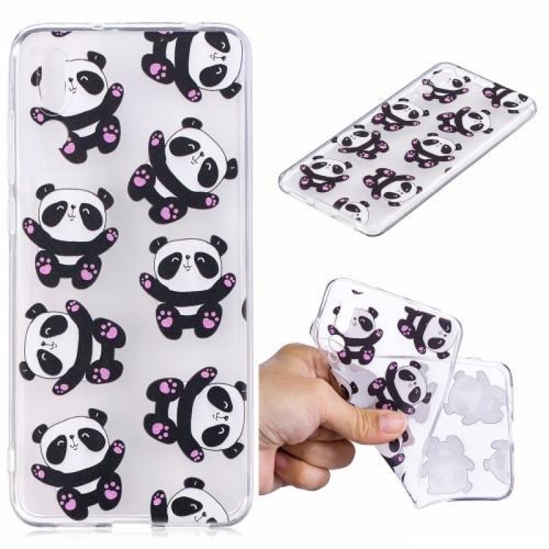 Softy gelový obal pro mobil Huawei P20 - pandy