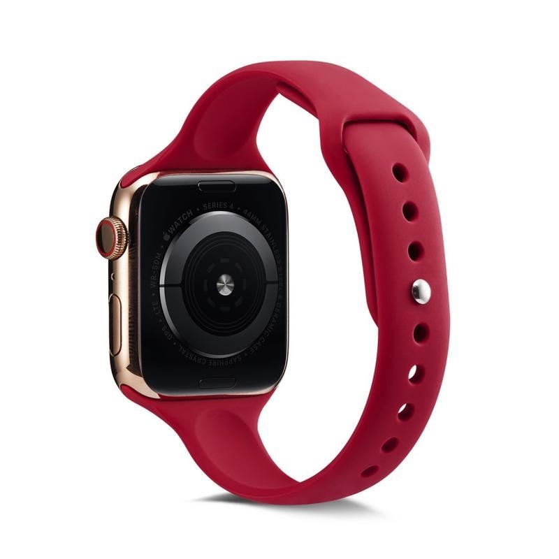 Softy silikonový řemínek na Apple Watch 5/4 40mm, 3/2/1 38mm - červený