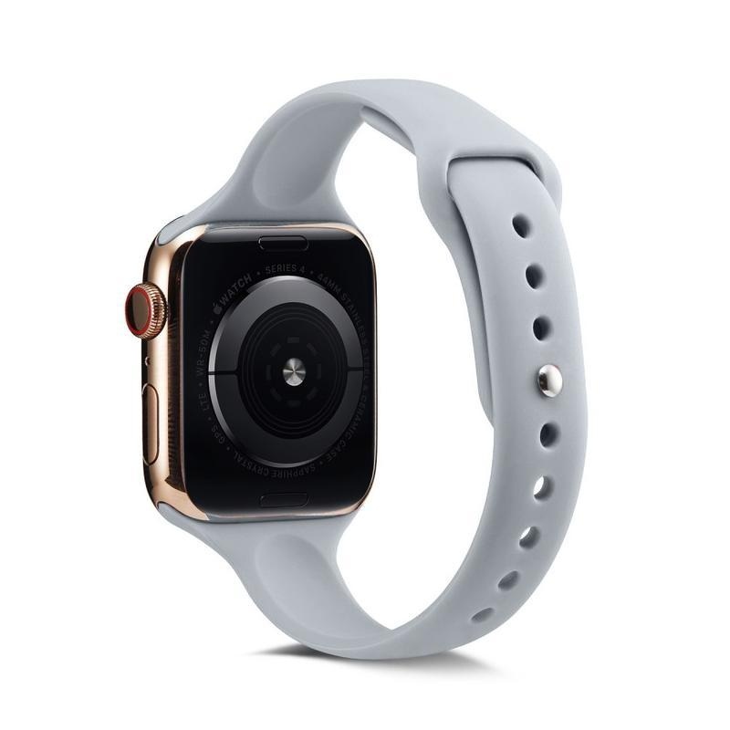 Softy silikonový řemínek na Apple Watch 5/4 40mm, 3/2/1 38mm - šedý