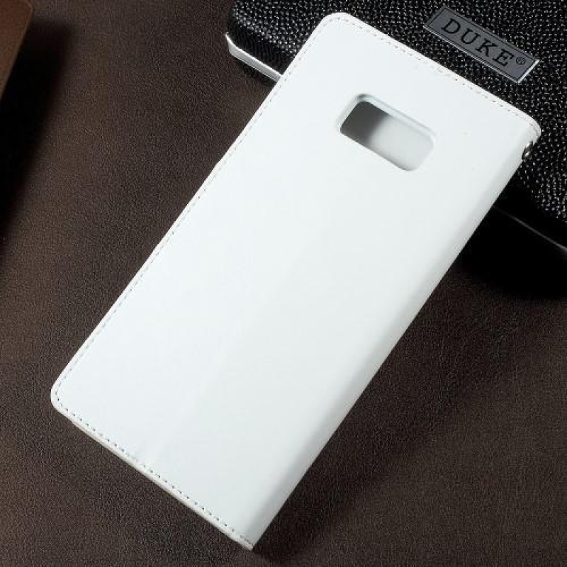Sonata PU kožené pouzdro na mobil Samsung Galaxy S8 Plus - bílé