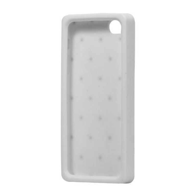 Sparke silikonový obal na iPhone SE a iPhone 5 - bílý