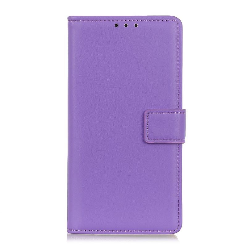 Stand PU kožené peněženkové pouzdro na mobil Honor 9X Lite - fialové