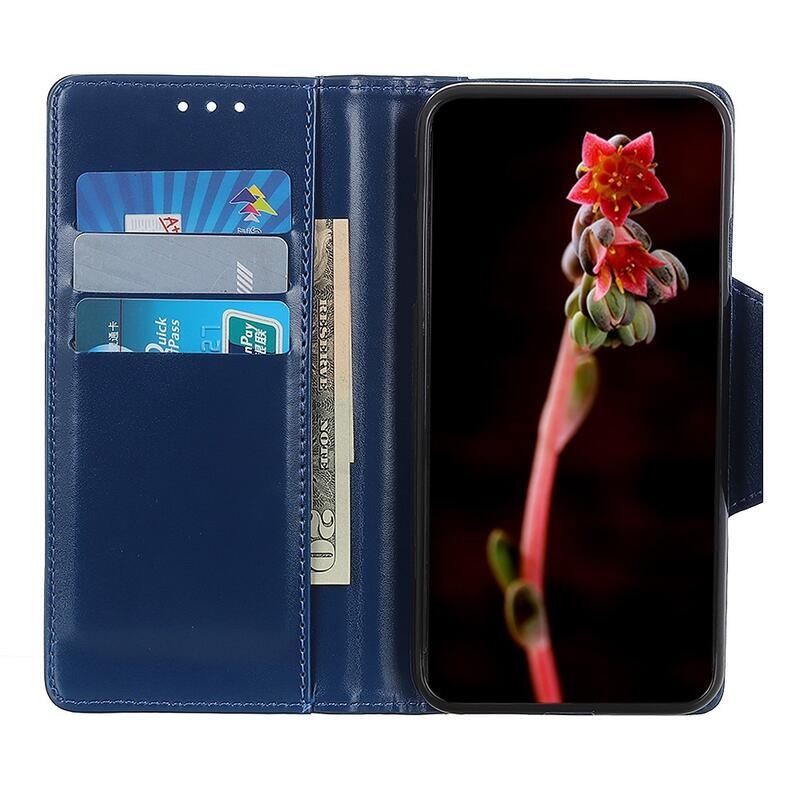 Stand PU kožené peněženkové pouzdro na mobil Xiaomi Mi 11 - modré