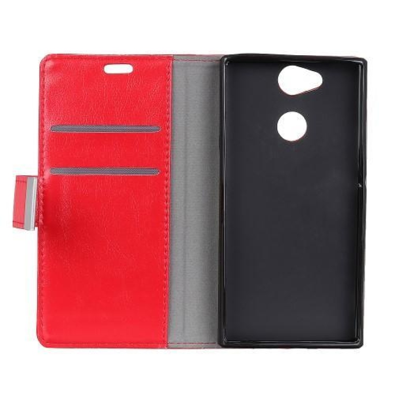Stand PU kožené pouzdro na mobil Sony Xperia XA2 Plus - červené