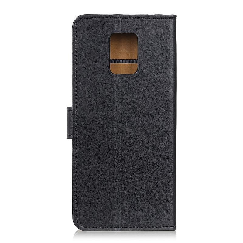 Stand PU kožené pouzdro na mobil Xiaomi Redmi Note 9 Pro/Note 9S - černé