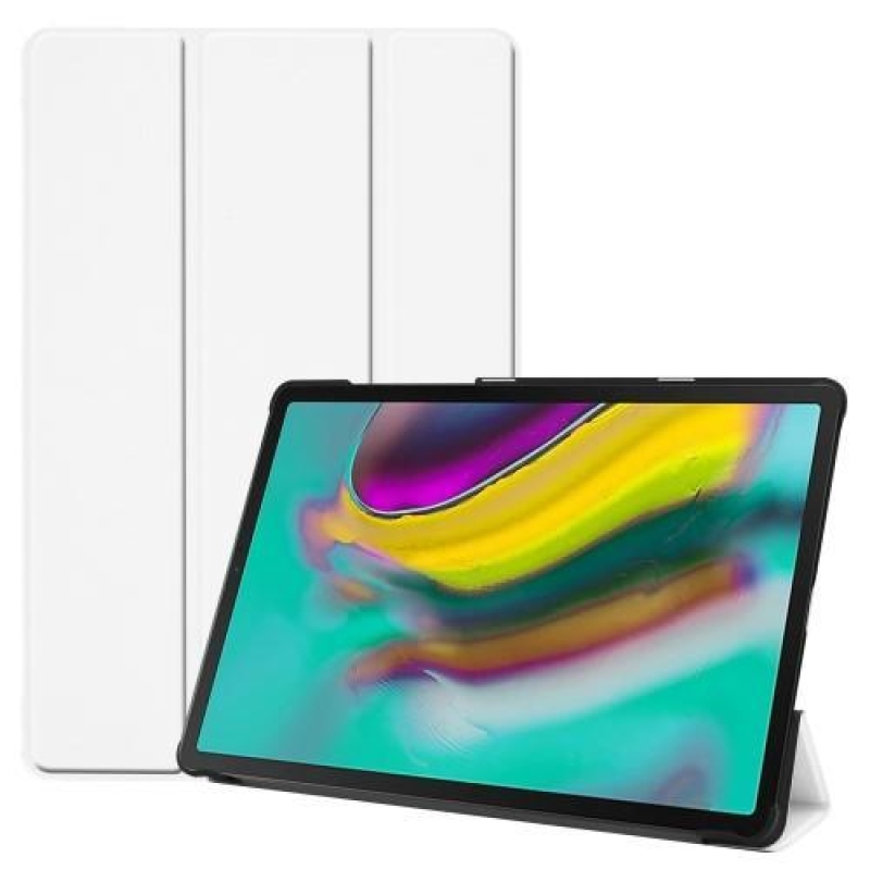 Stand PU kožené pouzdro se stojánkem pro tablet Samsung Galaxy Tab S5e SM-T720 - bílé