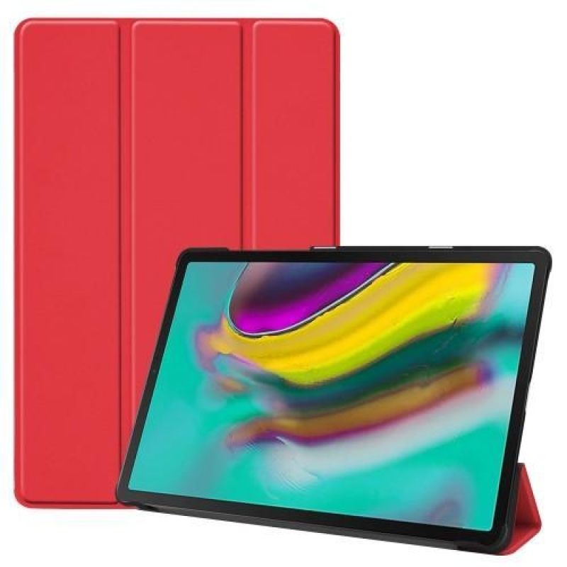 Stand PU kožené pouzdro se stojánkem pro tablet Samsung Galaxy Tab S5e SM-T720 - červené