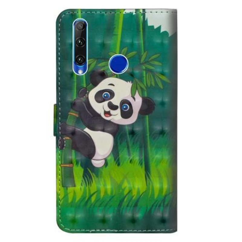 Style PU kožené peněženkové pouzdro na mobil Honor 20 Lite/Honor 20e - panda