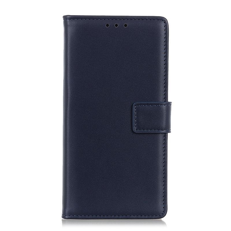 Style PU kožené peněženkové pouzdro na mobil Xiaomi Redmi 9 - modré