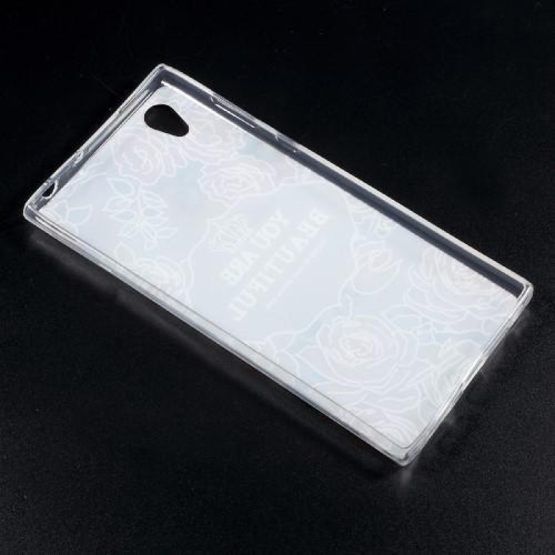 Texture gelový obal na mobil Sony Xperia L1 - květiny