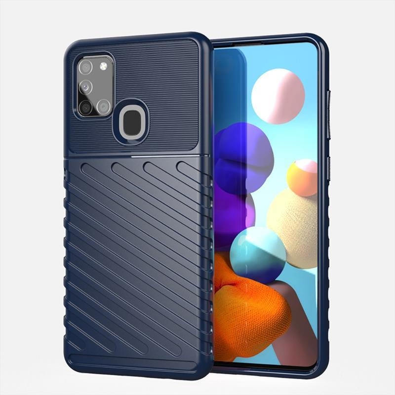 Thunder odolný gelový obal na mobil Samsung Galaxy A21s - modré