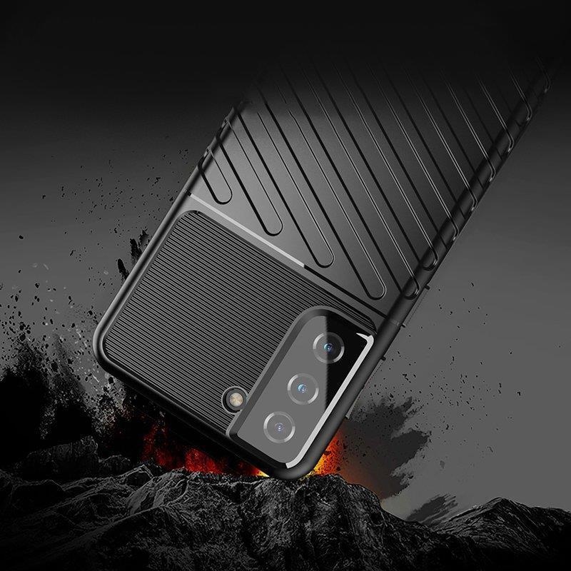 Thunder odolný gelový obal na Samsung Galaxy A14 4G/5G - černý