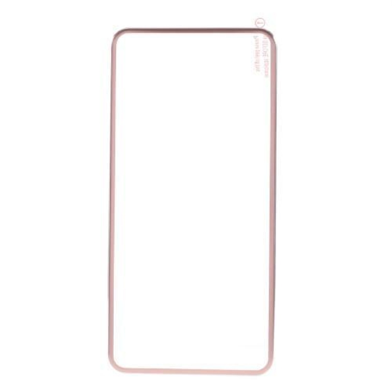 Titanium celoplošné zadní ochranné tvrzené sklo na iPhone 7 Plus a 8 Plus - růžovozlatý lem