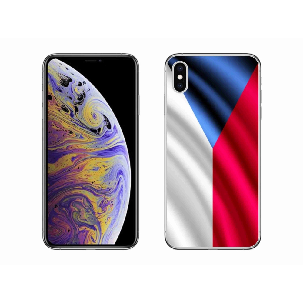 Gelový kryt mmCase na mobil iPhone XS Max - česká vlajka