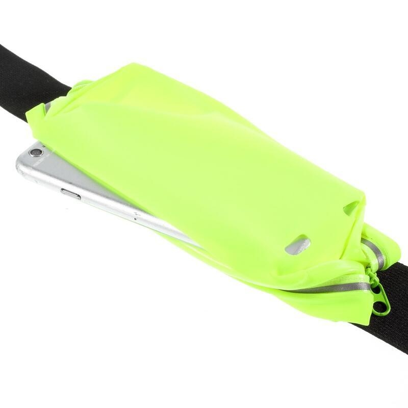 Touch sportovní kapsička kolem pasu na mobilní telefon do rozměrů 165 x 85 mm - zelená