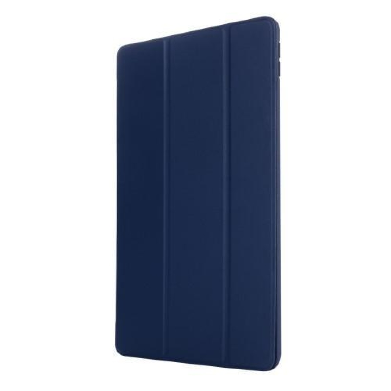 Trifold polohovací PU kožené pouzdro na iPad Pro 10.5 - tmavěmodré