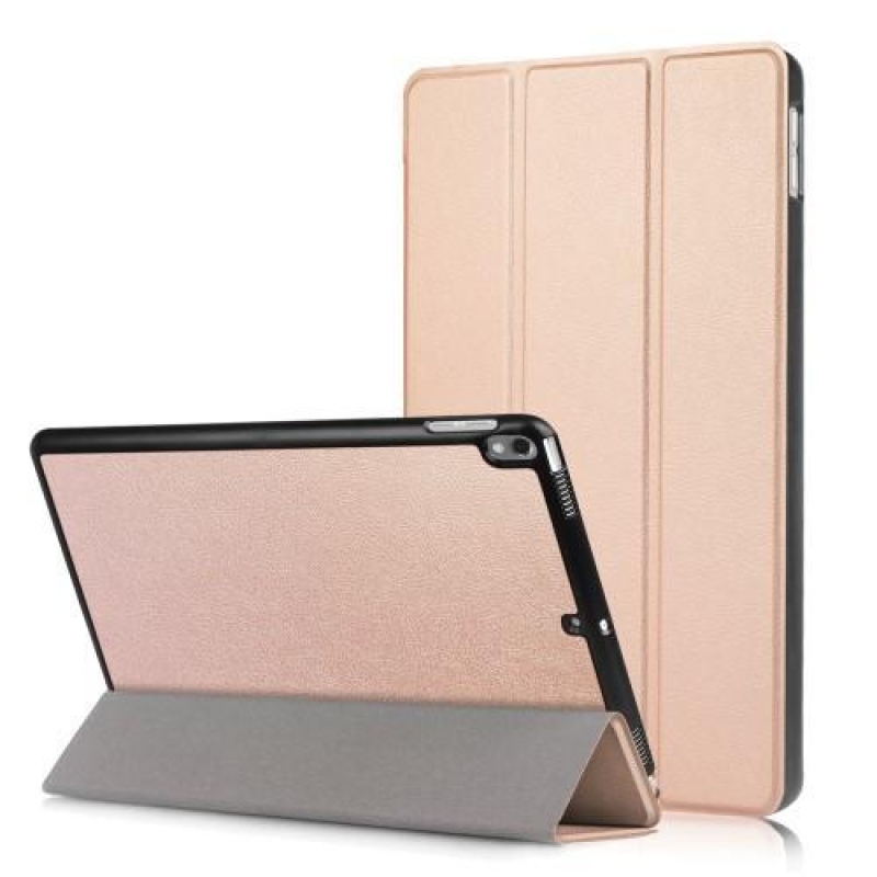 Třípolohové PU kožené pouzdro na iPad Pro 10.5 - zlaté