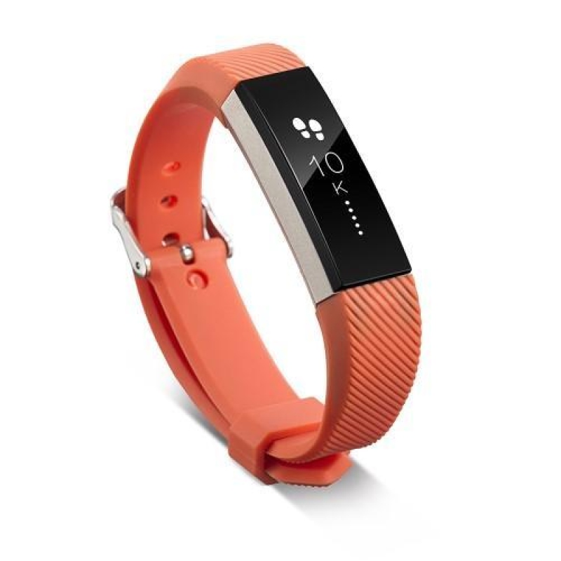 Twill silikonový řemínek na Fitbit Alta - oranžový
