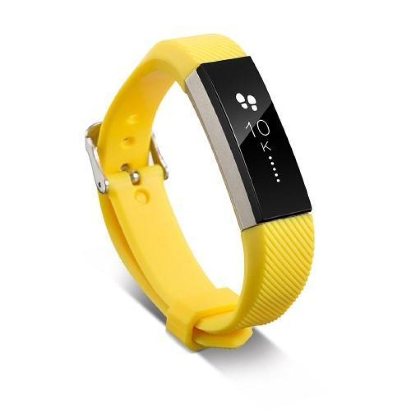 Twill silikonový řemínek na Fitbit Alta - žlutý