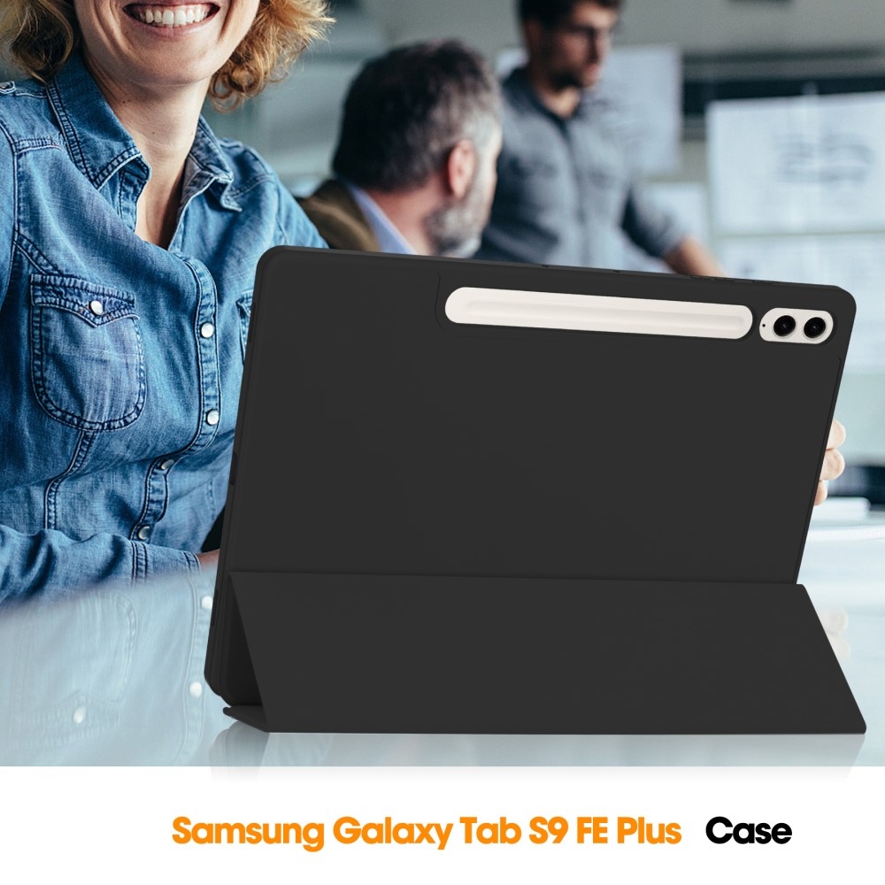 Case chytré zavírací pouzdro na Samsung Galaxy Tab S9 FE+ - černé