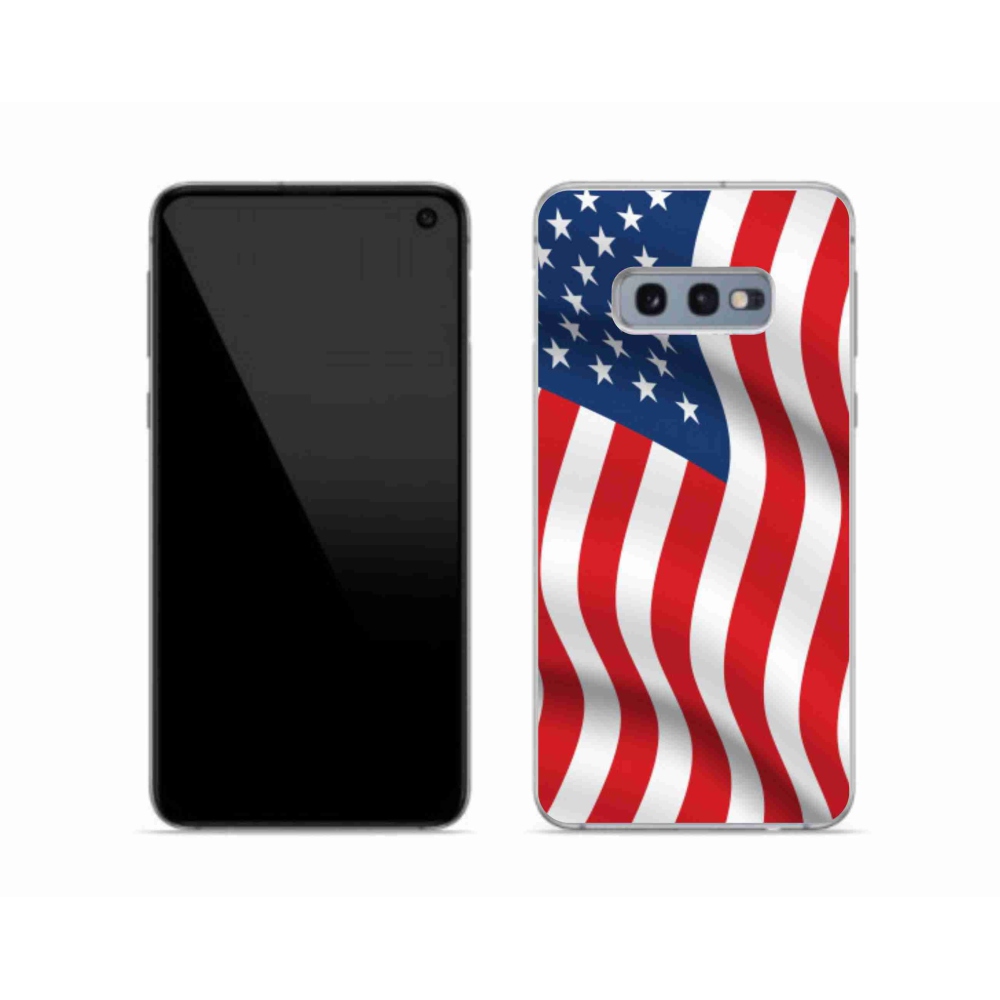 Gelový kryt mmCase na mobil Samsung Galaxy S10e - USA vlajka