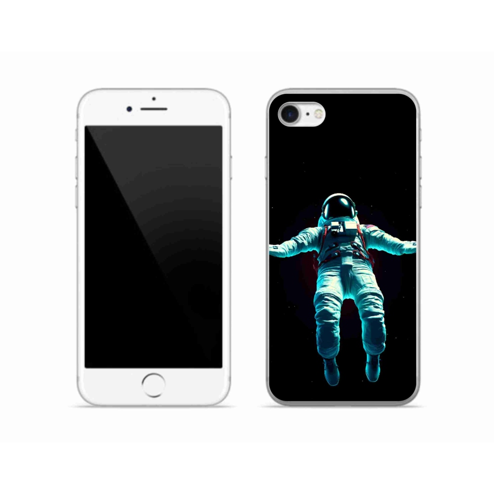 Gelový kryt mmCase na iPhone SE (2022) - kosmonaut