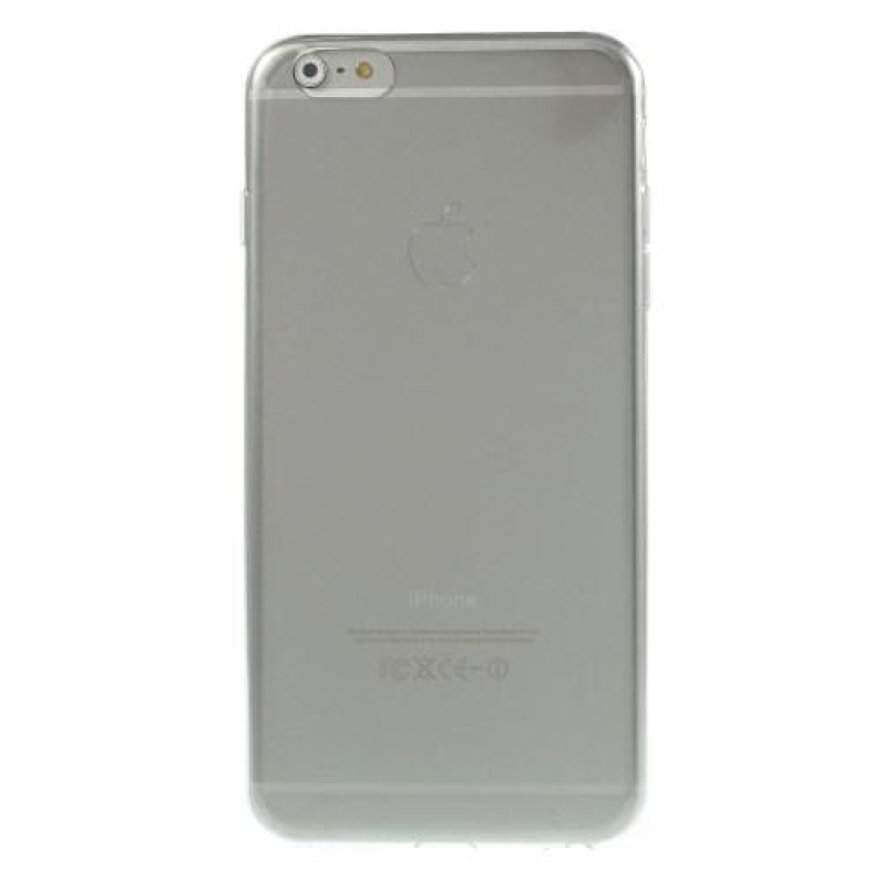 Ultra slim lesklý gelový obal na iPhone 6 Plus a 6s Plus - šedý