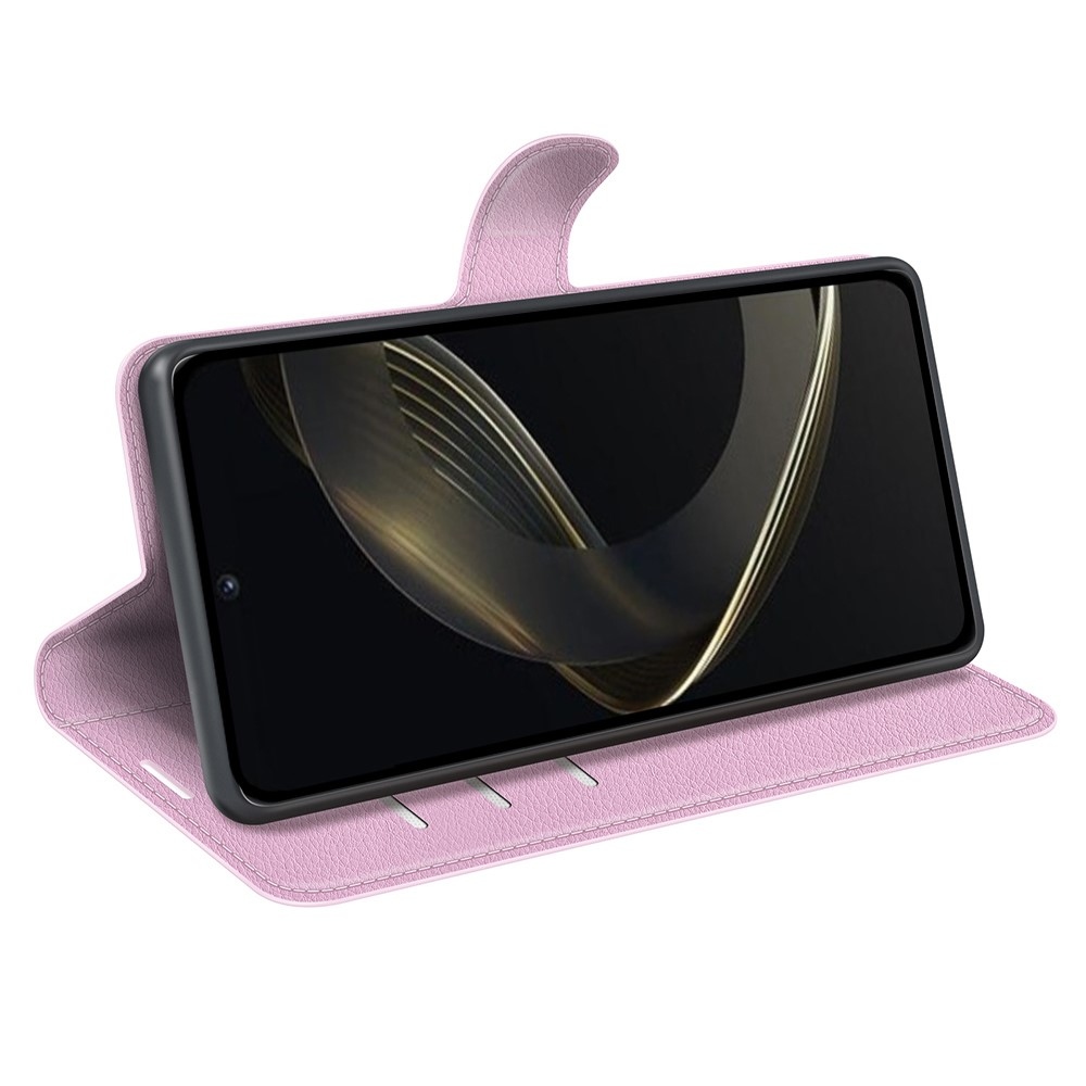 Litchi knížkové pouzdro na Huawei Nova 11 - růžové