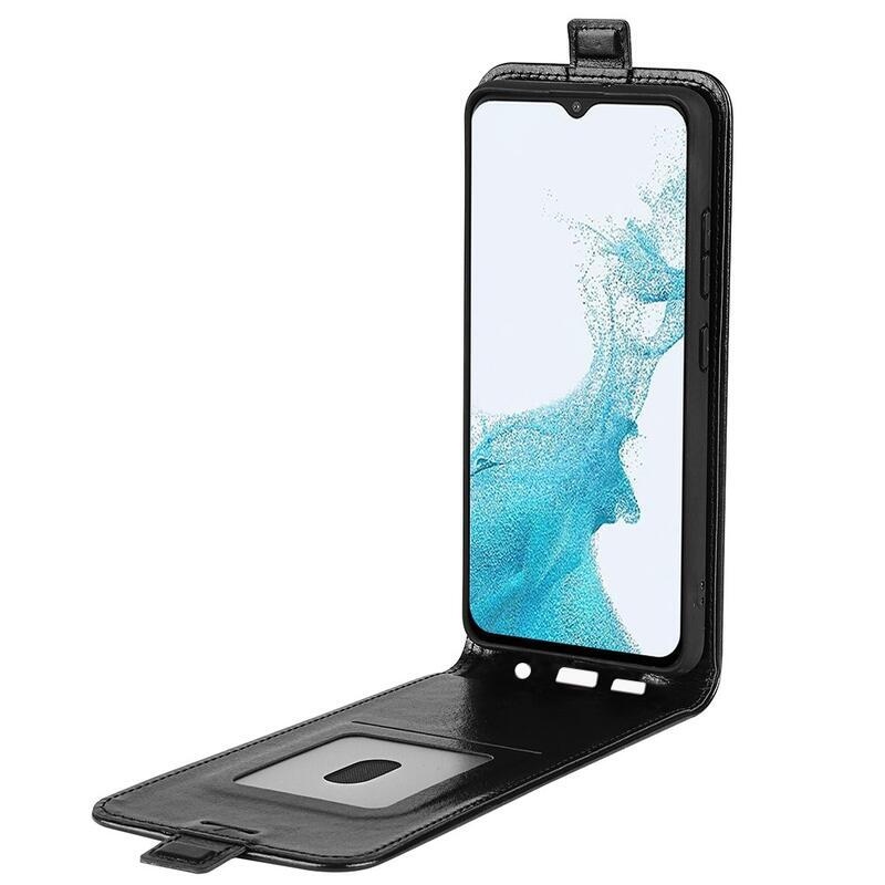 Vertical PU kožené peněženkové pouzdro na mobil Samsung Galaxy A23 4G/5G - černé