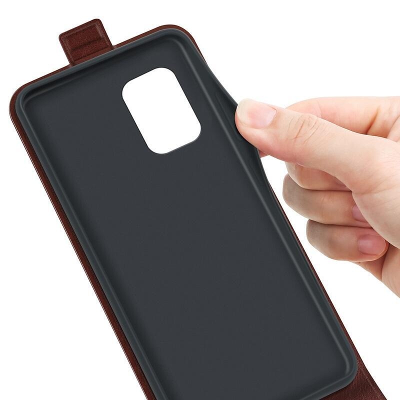 Vertical PU kožené peněženkové pouzdro na mobil Samsung Galaxy A23 4G/5G - hnědé