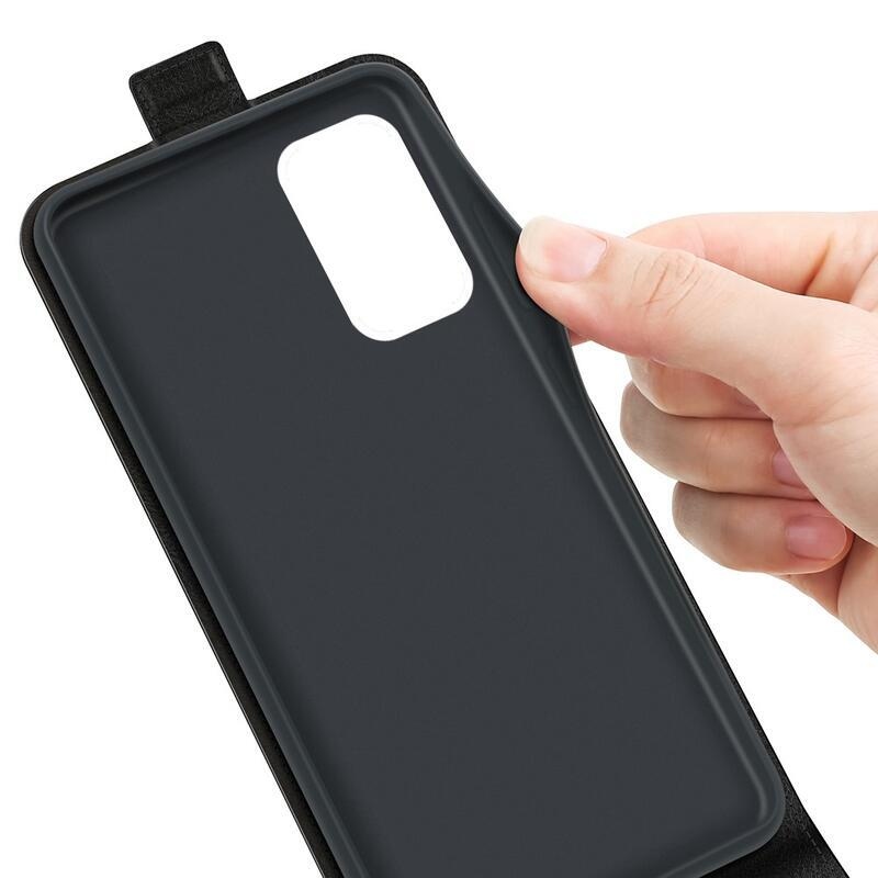 Vertical PU kožené peněženkové pouzdro na mobil Xiaomi Poco M4 Pro 5G/Redmi Note 11S 5G - černé