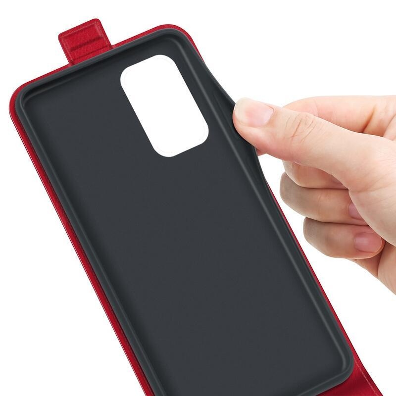 Vertical PU kožené peněženkové pouzdro na mobil Xiaomi Poco M4 Pro 5G/Redmi Note 11S 5G - červené