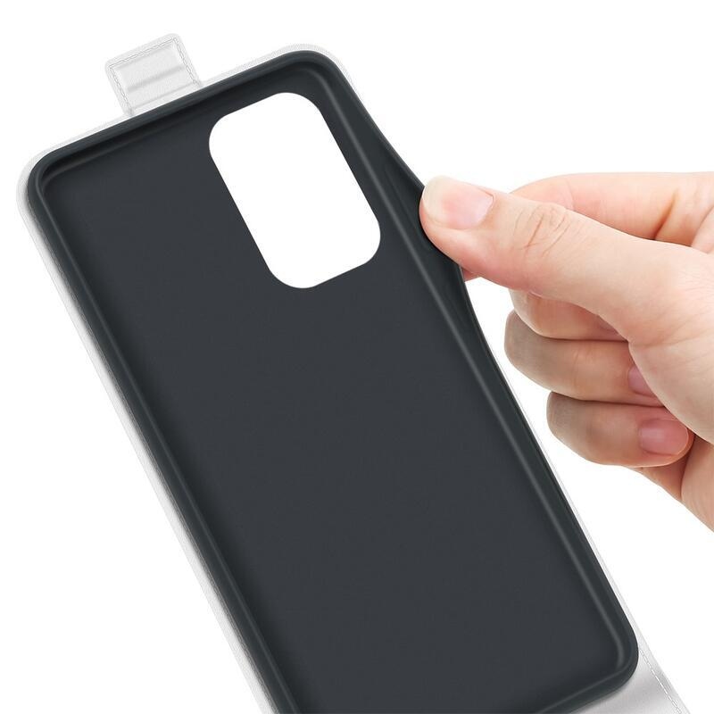 Vertical PU kožené peněženkové pouzdro na mobil Xiaomi Redmi Note 11 Pro+ 5G - bílé