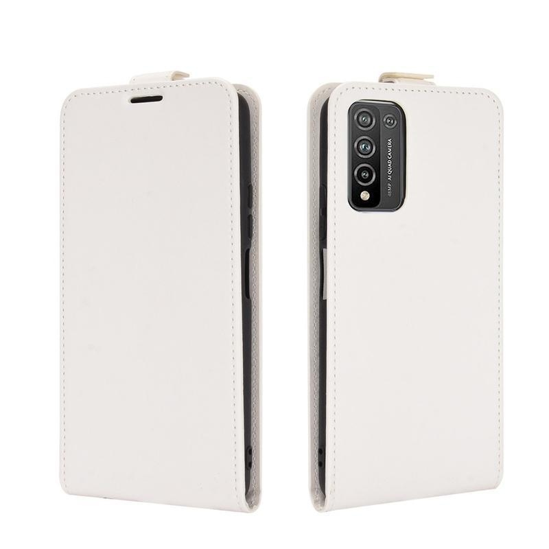 Vertical PU kožené pouzdro na mobil Honor 10X Lite - bílé