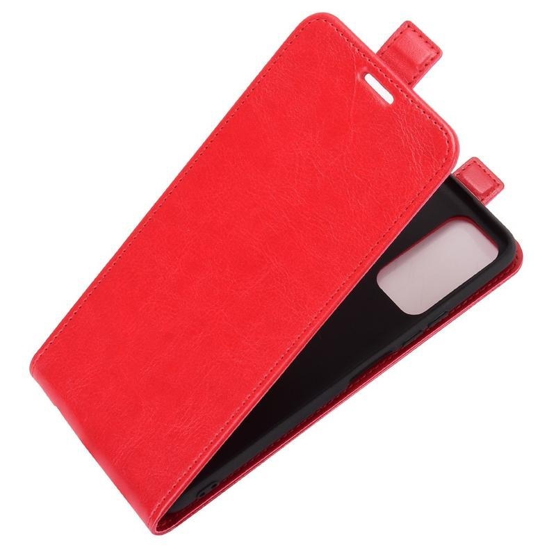 Vertical PU kožené pouzdro na mobil Honor 10X Lite - červené