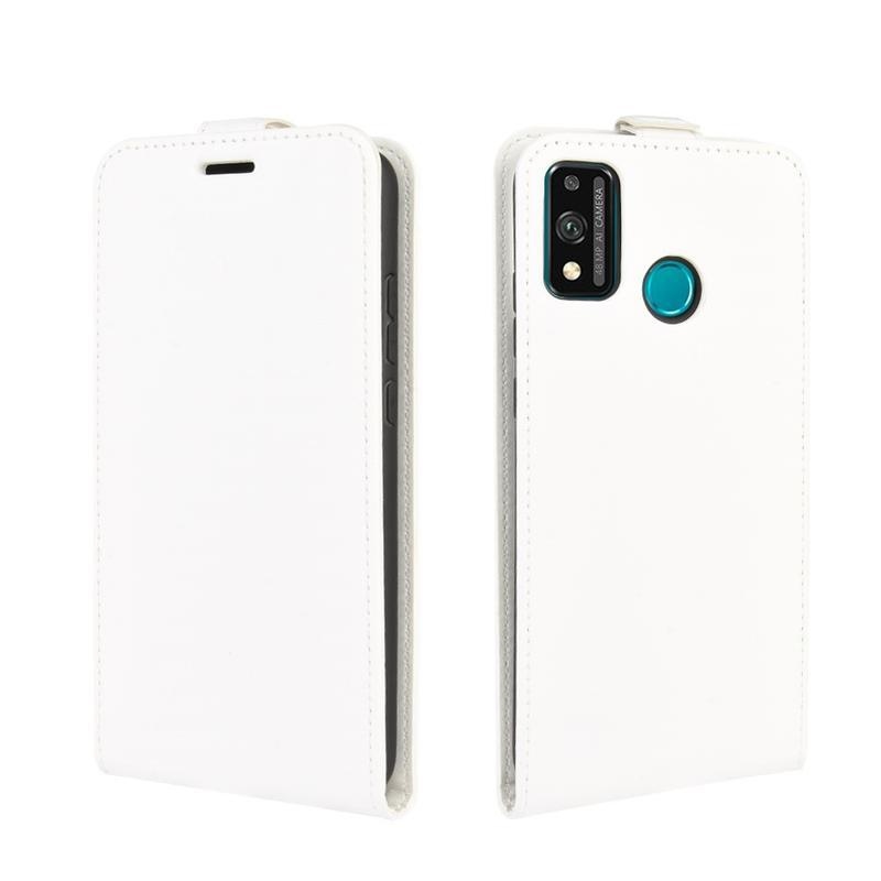 Vertical PU kožené pouzdro na mobil Honor 9X Lite - bílé