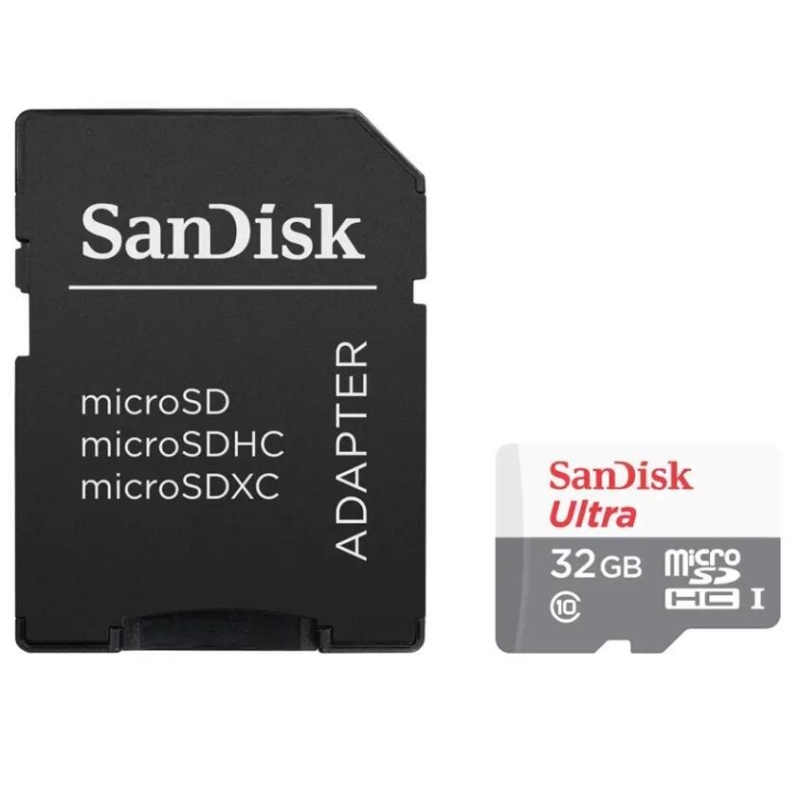 Vysokorychlostní paměťová karta SanDisk Ultra microSDHC 32 GB 100 MB/s Class 10 UHS-I, Android včetně SD adaptéru