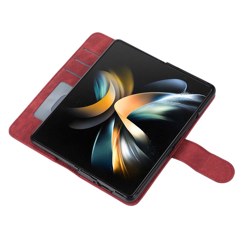 Wallet knížkové pouzdro na Samsung Galaxy Z Fold5 5G - červené