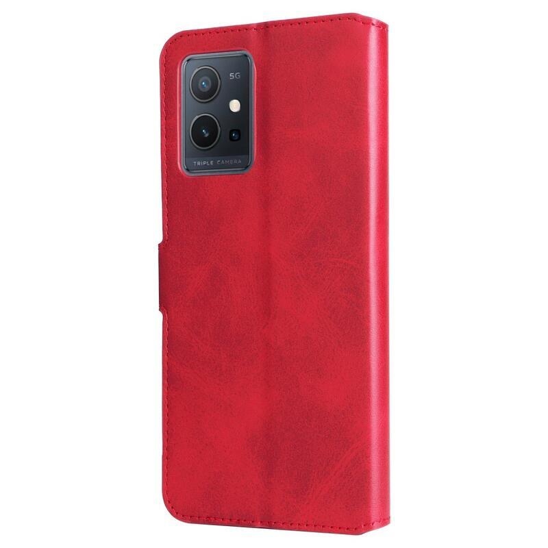 Wallet peněženkové pouzdro na mobil Vivo Y55 5G - červené