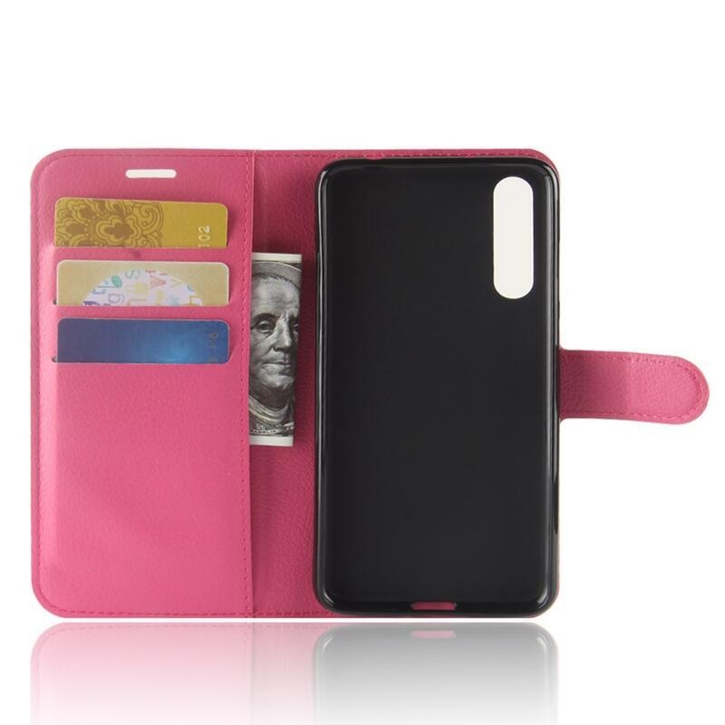 Wallet PU kožené pouzdro na Huawei P20 Pro - rose
