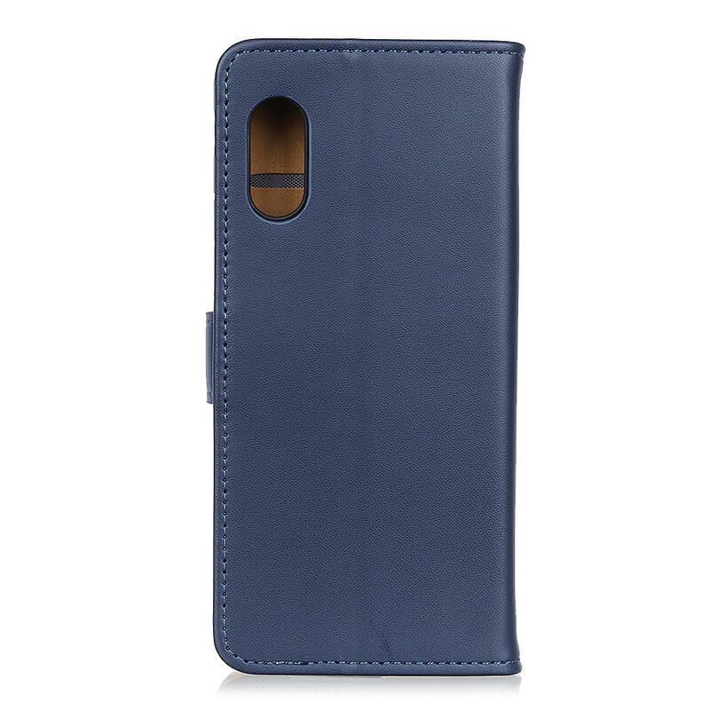 Wallet PU kožené pouzdro na mobil Samsung Galaxy Xcover Pro - modré