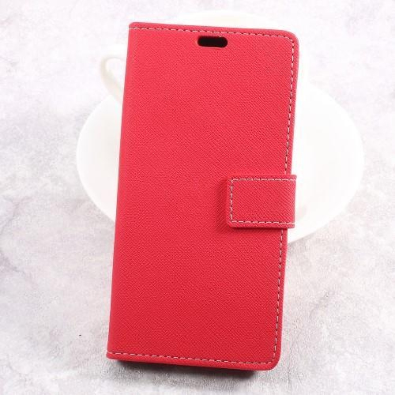 Wallet PU kožené pouzdro pro mobil Sony Xperia L1 - červené