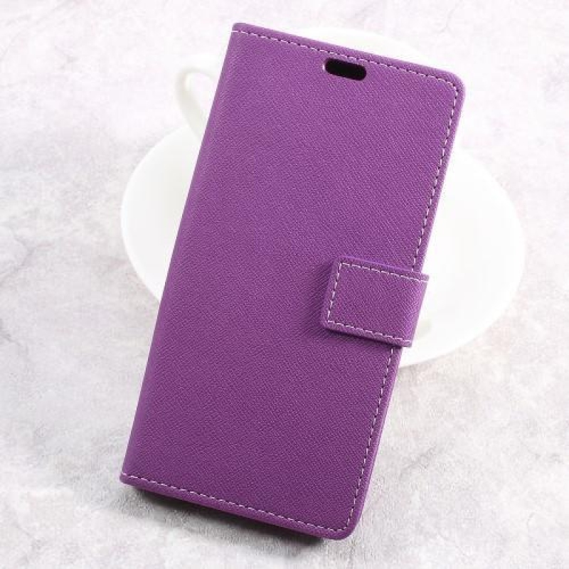 Wallet PU kožené pouzdro pro mobil Sony Xperia L1 - fialové