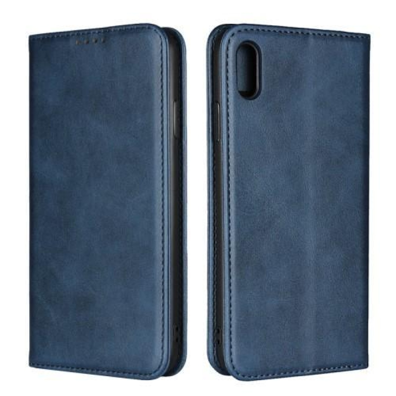 Wally PU kožené peněženkové pouzdro pro iPhone XS Max - modré