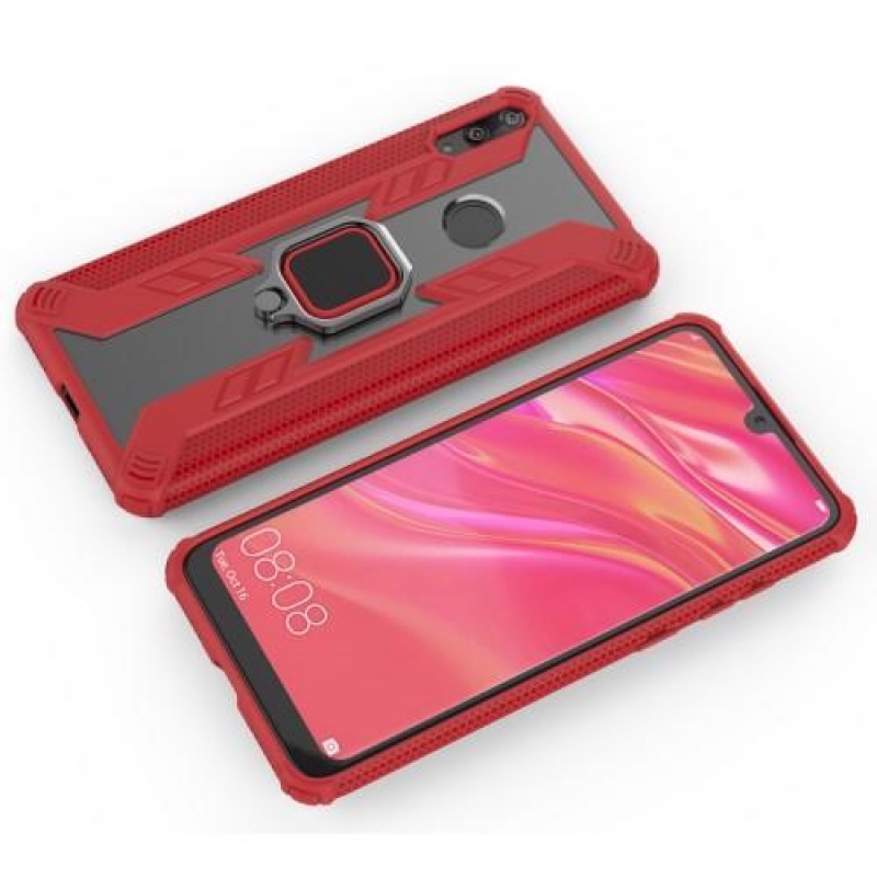 Warrior odolný obal na mobil Huawei Y7 (2019) - červený