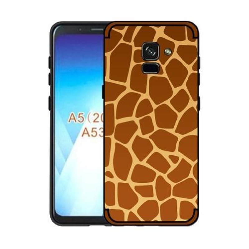 Wild gelový  obal na Samsung Galaxy A8 (2018) - žirafa